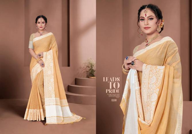 Sangam Glamour Linen Designer Fancy Ethnic Wear Saree collection